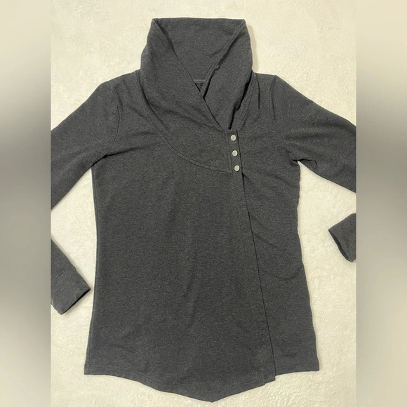 Sweater with Button Neck - Picture 2 of 15